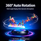 Magnetic Levitation Santa Sleigh Ornament with 6 Reindeer, Auto Rotating LED Christmas Decor, Festive Desktop Gift