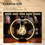Magnetic Levitating Light Bulb Table Lamp, Touch Control Stepless Dimmable Night Light, Creative Decor Desk Lamp for Home, Unique Gift for Birthday Housewarming