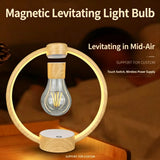 Magnetic Levitating Light Bulb Table Lamp, Touch Control Stepless Dimmable Night Light, Creative Decor Desk Lamp for Home, Unique Gift for Birthday Housewarming