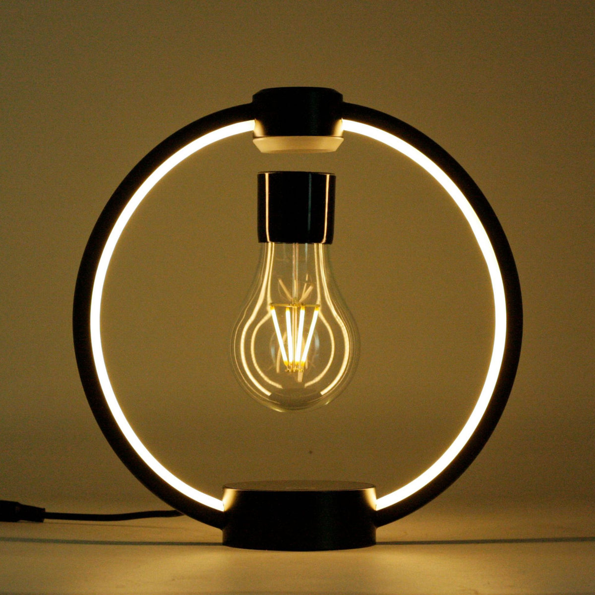 Magnetic Levitating Light Bulb Table Lamp, Touch Control Stepless Dimmable Night Light, Creative Decor Desk Lamp for Home, Unique Gift for Birthday Housewarming