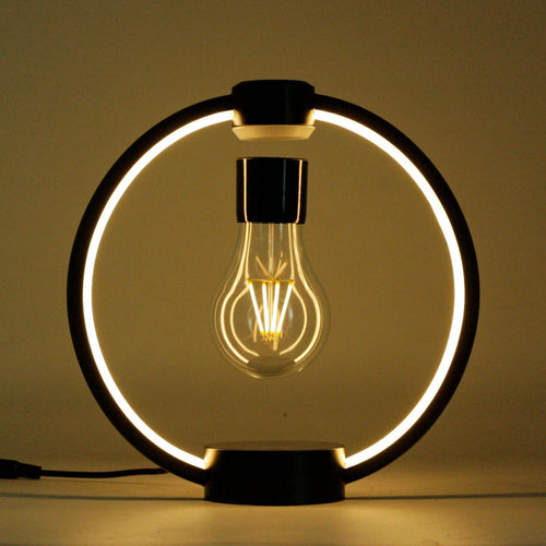 Magnetic Levitating Light Bulb Table Lamp, Touch Control Stepless Dimmable Night Light, Creative Decor Desk Lamp for Home, Unique Gift for Birthday Housewarming